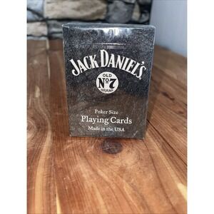 2005 Bicycle Jack Daniels Whiskey Playing Cards Old No 7 Black Gray Deck - NEW